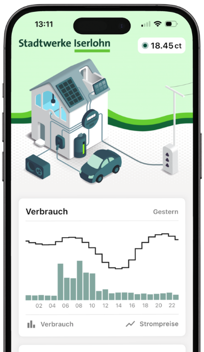 Stadtwerke Iserlohn White-Label-App für Energiemanagement