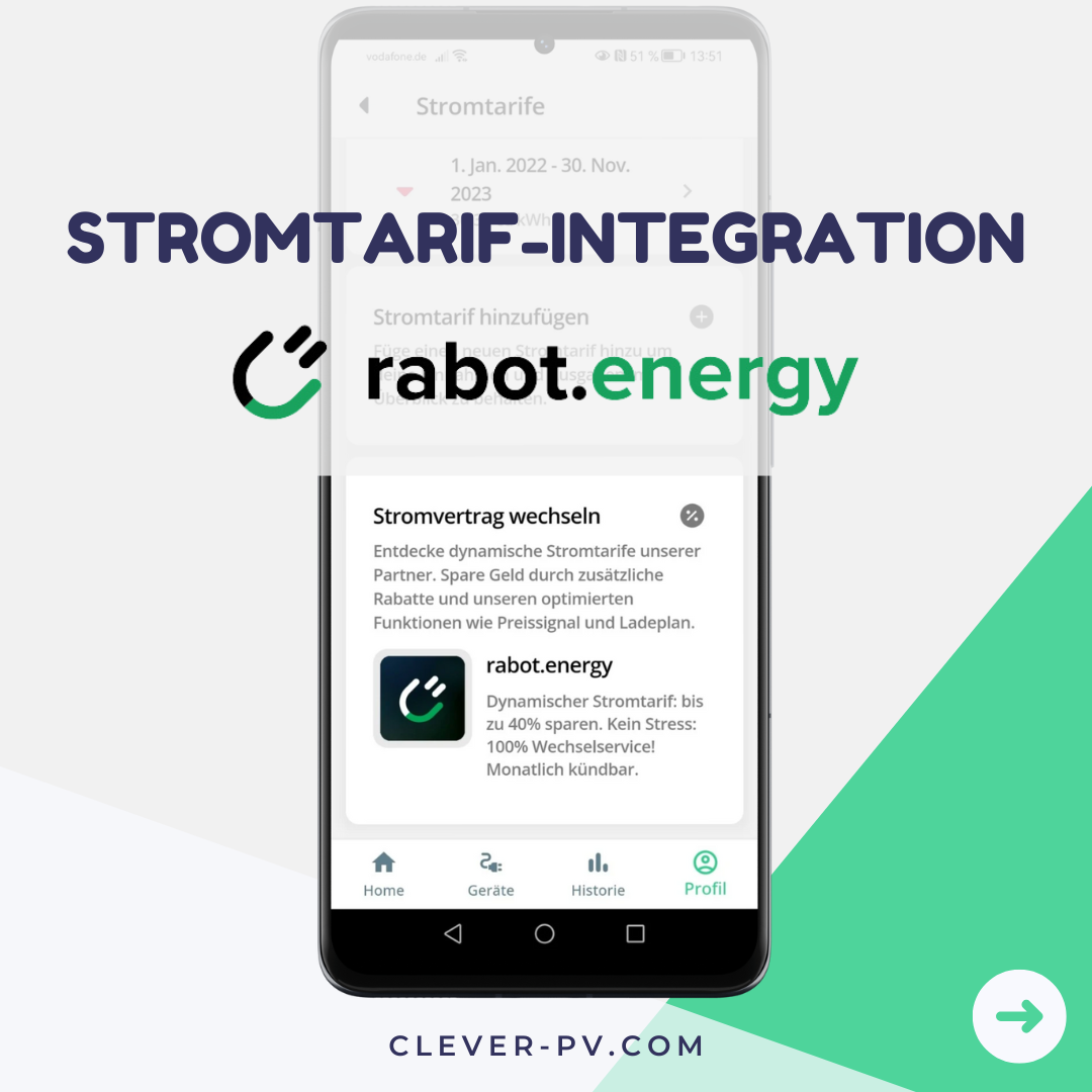 Stromtarif-Integration mit Rabot Energy