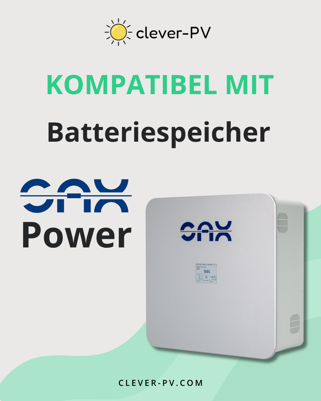 Batteriespeicher SAX Power jetzt mit clever-PV kompatibel