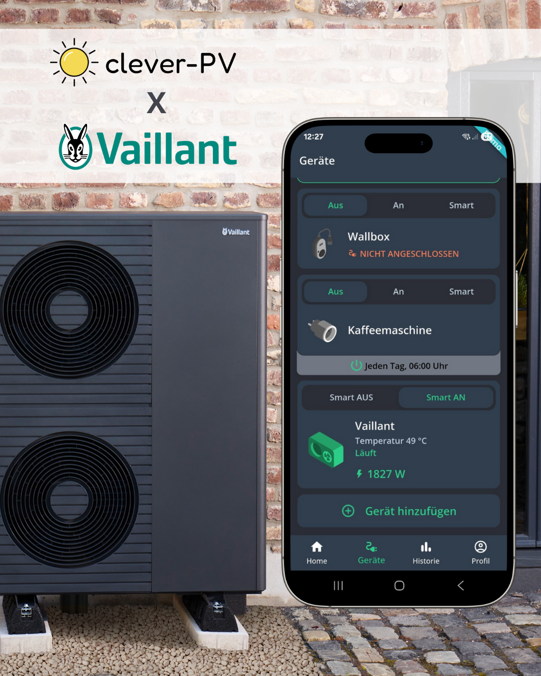 Neue Kooperation mit Vaillant: Integration von Wärmepumpen
